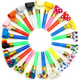 100pcs Party Blowers Noisemakers Whistles Horns for Christmas New Year Birthday