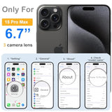 For Iphone 15 Pro-Max Matte Clear Case Compatible With Magsafe, Full Camera Lens Protection, Screen Protector, Wrist Strap, Translucent Magnetic Slim Hard Protective Phone Cover, Wine-Red