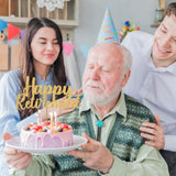 Happy Retirement Cake Topper Gold Glitter Retired Cake Picks Retire Party Favors Retired Party Supplies For Happy Retirement Decorations