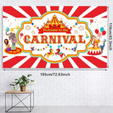 Circus Carnival Party Decoration Including Circus Confetti Balloons Kit Carnival Photography Backdrop Banner Party Tablecloths For Kids Boys Girls Birthday Decorations Supplies
