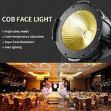 White Stage Par Lights W/Barndoor Professional 100W Cob Spotlight Bright Dj Light Strobe Lighting For Church,Parties,Wedding,Therter,Live Events,Stage Etc. (1)