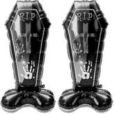 2pcs Large 3D Halloween Tombstone Foil Balloons 48 Inch Standing Party Decor