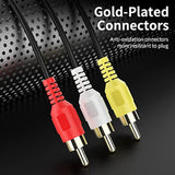 Audio Video Rca Cable, 25Ft 3Rca To 3Rca Composite Av Cable Compatible With Se
