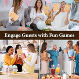 Bingo Baby Shower Games For Girl - Baby Shower Bingo Cards For Guests, Word Scramble Mommy Or Daddy Game, Funny Boys Babies Showers Activities