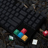Pbt Gray Keycaps Set Cherry Profile Retro Dye-Sub Keycaps 130 Keys Custom Mini