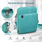 FINTIE 11 Inch Tablet Sleeve Case, Briefcase Shoulder Bag for 11" iPad (A16) 2025, Air M3 M2 2025/2024, 10.9" iPad 10th Gen, 10.9" Air 5/4, Galaxy Tab, Aqua Green
