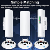 Point To Point Starlink Internet Outdoor Long Range Transmission For Gen 3 Router, Starlink Wifi Extender, 5.8Ghz 3Km With 16Dbi High Gain Antenna, 2 Pack (100Mbps-3Pack)