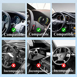 Car Phone Mount, Cell Phone Holder For Car 360 Degree Rotation Dashboard Car Clip Mount Stand Suitable For 4.7 To 6.5 Inch Smartphones (Black)