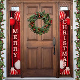 12" X 72" Merry Christmas Ornament Banners - Festive Holiday Window Decor