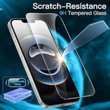 JETech Full Coverage Screen Protector for iPhone 16e 6.1-Inch 2025, 9H Tempered Glass Film, Case-Friendly, HD Clear, 3-Pack