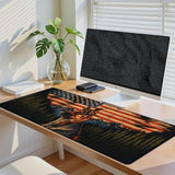 Cute Dog Gaming Mouse Pad, 31.5"×11.8" Extended Desktop Puppy Mouse Pads For Keyboard Laptop Computer, Large Desk Mat With Stitched Edges For Work Office Desk Decor (German Shepherd)