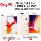 For Iphone Se/8/7 Case - Cute Flower Shell Pattern Soft Bumper Lightweight Fit Case - Shockproof - Pink Floral