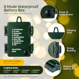 Fairy Lights Battery Operated, 10Ft 120Led Twinkle Firecracker String Lights With 8 Lighting Modes & Timer, Green Wire C