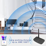 Be-Rca Pro Long Range Bluetooth Adapter For Bluetooth Music Streaming, Black