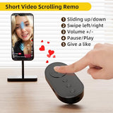 Bluetooth Camera Remote Shutter with Zoom and Front/Rear Camera Switch for Photo and Vlogging,Cllphone Remote Clicker for iOS & Android Smartphone,