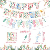 Pre-Strung Wildflower Happy Birthday Banner – Floral Birthday Decor for Girls & Women