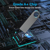 32Gb Flash Drive 10 Pack, Metal Usb 2.0 Thumb Drives With Keychains Usb Sticks Pendrives (Sliver)