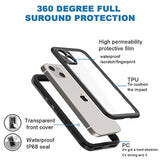 Waterproof Case For Iphone 13 Mini 5.4 Inch Snowproof Dustproof Shockproof Ip68 Certified Full Body Protection Fully Waterproof Underwater Protection Protective Case For Iphone 13 Mini