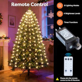 Christmas Tree Lights With Remote 280 Leds Christmas Lights For Tree With 8 Lighting Modes, Timer And Memory Function, I