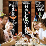 Halloween Banner Set: Trick or Treat, Witches Porch Decor
