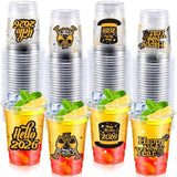 50 Pcs 12 Oz 2026 New Year Plastic Cups for Party Drinks and Snacks