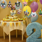 Dog Birthday Banner Puppy Themed Party Decorations For Backdrop Dog Party Banner Happy Birthday Garland Sign For Boys Girls Kids 1St 2Nd 3Rd