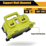 Replacement For Dewalt 20V Max Battery Charger, 6-Ports Multi Charger Station Compatible With Dewalt 20V/60V Flex Volt Batteries Dcb207 Dcb206 Dcb205 Dcb204 Dcb203 Dcb201 Dcb606 Dcb609 Dcb612