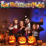 Extra Large Halloween Banner: 9.8ft Fabric Yard Sign, Spooky Decor