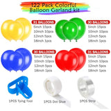 133pc Mario Birthday Party Balloon Kit Latex & Foil Arch Garland Set