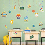 48pcs Back to School Hanging Swirls for Classroom & Office Décor