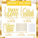 12 Pcs 2026 New Year Centerpiece Sticks Gold for Goodbye 2025 Party Decorations