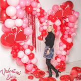 Hot Pink Balloons Set, 60 Pcs 12 Inch Hot Pink Latex Balloons, Hot Pin