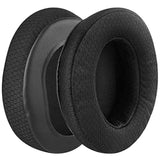 Geekria Comfort Extra Thick Mesh Fabric Replacement Ear Pads Compatible with ATH M50X, M50XBT, M60X, M50XBT2, M50, M40X, M30, M20, M10 Headphones, Ear Cushions (Black)