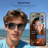 S7Ultra AI Smart Glasses with Photochromic Lenses & 144 Language Translation, Bluetooth 6.0 Polarized Sunglasses with Open Ear Speaker, UV400, Mic