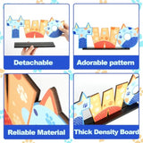 Blue Dog 2Nd Birthday Table Centerpieces Two Letter Sign Wooden Decorations Paw Themed 2 Year Old Ornament Decor For Kids Baby Shower Supplies Favors Photo Booth Props