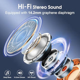 Wireless Earbuds 75Hrs Bluetooth 5.4 Headphone Sport, 2025 Bluetooth Earbuds Stereo Deep Bass Over Ear Bud With Earhooks, Enc Noise Cancelling Mic, Ipx7 Waterproof Earphone For Workout/Running