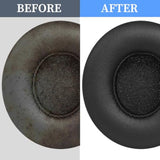 Solo 4 Replacement Ear Pads Cushions For Beats Solo 4 Headphone,Earpads With Soft Protein Leather, Solo4 Noise Isolation Memory Foam Ear Cushions (Black)