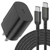 25W Usb C Charger Block And Cable Fast Charging Type C Wall Charger For Samsung Galaxy S23 Ultra Z Flip Fold, Google Pixel 8, Ipad Air 4Th, Iphone 15 Pro Charger And Usb-C To Usb-C Cable 6Ft