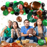 97-Piece Football Balloon Arch Set with Foil, Latex Balloons & Strip for Sports Party Decor