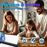 2-In-1 Bluetooth Thermal Printer & Tattoo Stencil Printer X8 - Inkless Portable Printers Wireless For Travel Office Home Use, Impresora Termica Portatil, Best 100 Dollar Gift For Christmas