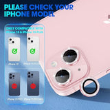 iPhone 15/15 Plus Camera Lens Protector Bling Metal Diamond 9H Scratchproof Pink