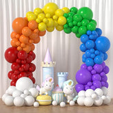Rainbow Balloons Garland Arch Kit, Mixed Size Assorted Color Balloons Rainbow Balloon Arch Kit Latex Colorful Balloon Garland For Rainbows Birthday Baby Shower Wedding Party Decorations