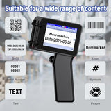 Mini 1" Handheld Inkjet Printer Gun, T1000Plus Handheld Printer Printing Height 0.08-1Inch Inkjet Coder With 42Ml Fast-Drying Ink For Text Qrcode/Barcode/Batch Number/Date Printer With Touch Screen