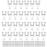 100 Pieces 1/2 Inch Led Rope Light Clips Holder With 200 Pieces Screws Clear Pvc Mounting Rope Light Clips For Christmas Hanging Outdoor Wall Mount Led Light