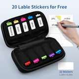 20 Slots Usb Flash Drive Case With Labels, Usb Storage Case Thumb Drive Holder Case Usb Organizer Storage Bag Electronic Accessories Organizer For Usb Memory Stick