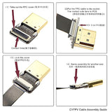 Cyfpv Up Angled 90 Degree Hdmi Male To Female Fpc Flat Cable For Hdtv Multicop