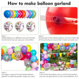 113Pcs DIY Balloon Garland Kit – Colorful Balloons for Baby Shower, Birthday & More