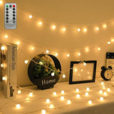 Led Ball String Lights, 19.6Ft 40Leds Globe Waterproof Fairy String Lights With Remote Control Usb Powered, Decorations