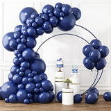 Navy Blue Balloons Different Sizes 105Pcs 5/10/12/18 Inch For Garland Arch Kit, Dark Blue Latex Balloons For Birthday Party, Graduation, Wedding, Baby Shower, Gender Reveal Party Decoration