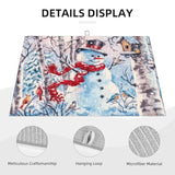 Merry Christmas Snowman Dish Drying Mat 18"X24" For Kitchen Counter, Absorbent Microfiber Dishes Draining Pad Rack Mats Fast Dry Kitchen Accessories